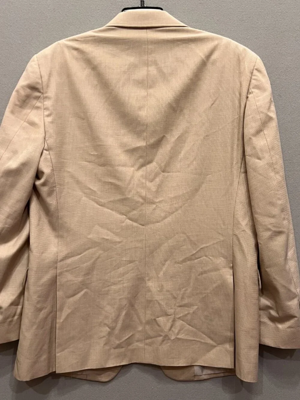 Jos. A. Bank Tailored Fit Cotton Wool Beige Tan Sportcoat Jacket, Size 42R